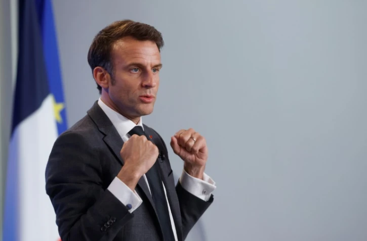 Emmanuel Macron présente son plan pour la réindustrialisation de la France, le 11 mai 2023 à l'Elysée
