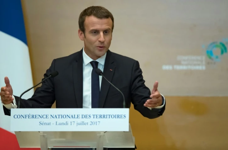 Le président de la République, Emmanuel Macron, au Sénat le 17 juillet 2017