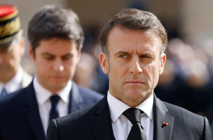 Emmanuel Macron avec le premier ministre, Gabriel Attal, à Paris, le 20 mars 2024