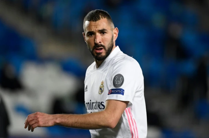 L'attaquant français du Real Karim Benzema, lors d'un match de Ligue des champions contre Mönchengladbach, le 9 décembre 2020 à Madrid