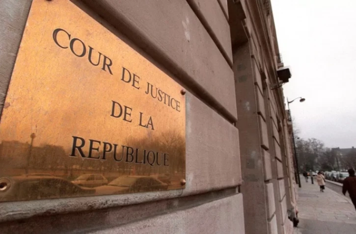 L'entrée de la Cour de justice de la République, à Paris. (ERIC CABANIS / AFP)