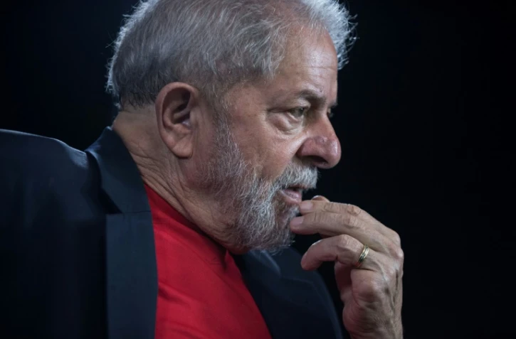 Luiz Inacio "Lula" da Silva, lors d'une interview dans les locaux de l'Institut éponyme à Sao Paulo, le 1er mars 2018
