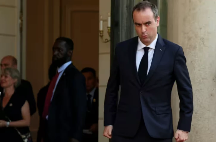Le Premier ministre Sébastien Lecornu à l'Élysée le 28 mai 2026 ( AFP / Ludovic MARIN )