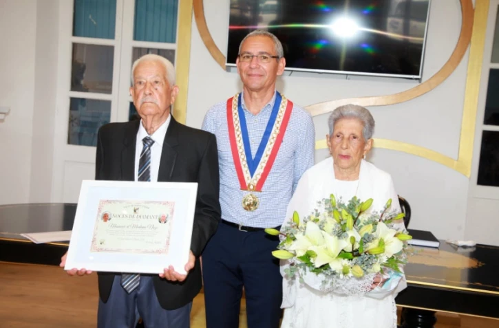 Noce de diamants époux Naze