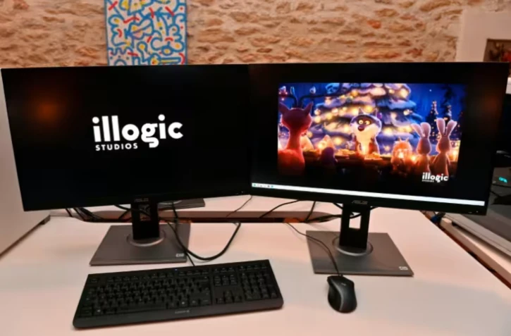 Dans le spot du studio d'animation français Illogic Studios, un loup se met à cuisiner des légumes pour se faire accepter des autres animaux de la forêt et partager un repas de fêtes. Les écoutes de la chanson "Le mal-aimé" de Claude François, qui accompagne les aventures du loup, ont été multipliées par quatre depuis le lancement du spot publicitaire. ( AFP / Sylvain THOMAS )