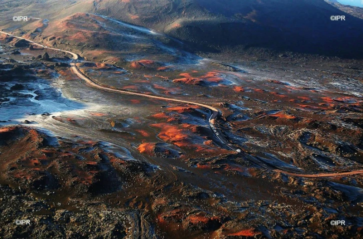 plaine des sables gelée 