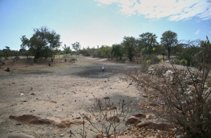 Sécheresse à Mudzi, au Zimbabwe, le 2 juillet 2024, lors d'un précédent épisode El Niño