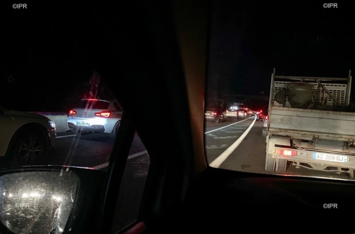 route du littoral, bouchon, embouteillage, secteur du CHU de Bellepierre