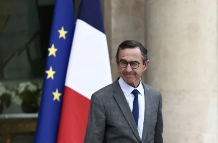 Le ministre de l'Intérieur Bruno Retailleau à la sortie de l'Elysée, le 12 juin 2025 à paris ( AFP / Thibaud MORITZ )