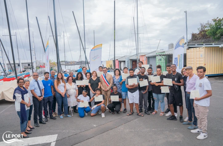 Le Port : remise de diplôme du Brevet d’initiation à la Mer 