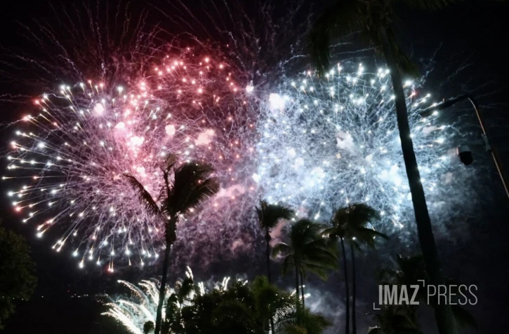 Saint-Denis, le traditionnel feu d'artifice pour le 14 juillet