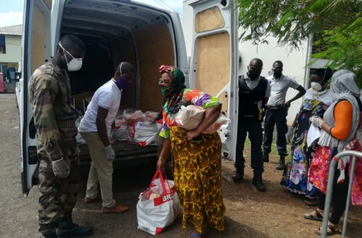 Distribution de denrées alimentaires