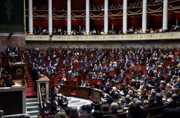 L'Assemblée nationale en séance, le 30 janvier 2024 à Paris ( AFP / Emmanuel Dunand )