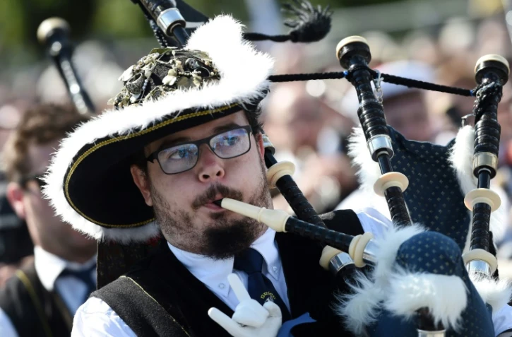 Un joueur de cornemuse, le 6 août 2017 à Lorient