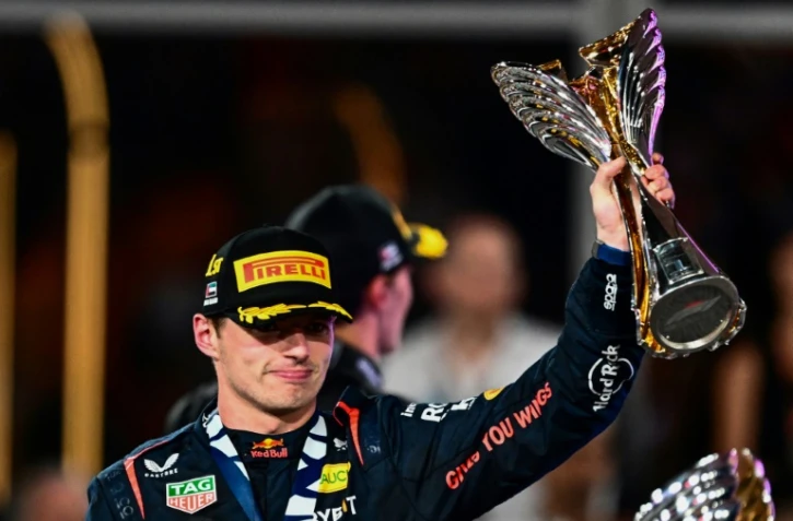 Le triple champion du monde de F1 Max Verstappen, vainqueur du dernier GP de la saison, le 26 novembre 2023 à Abou Dhabi