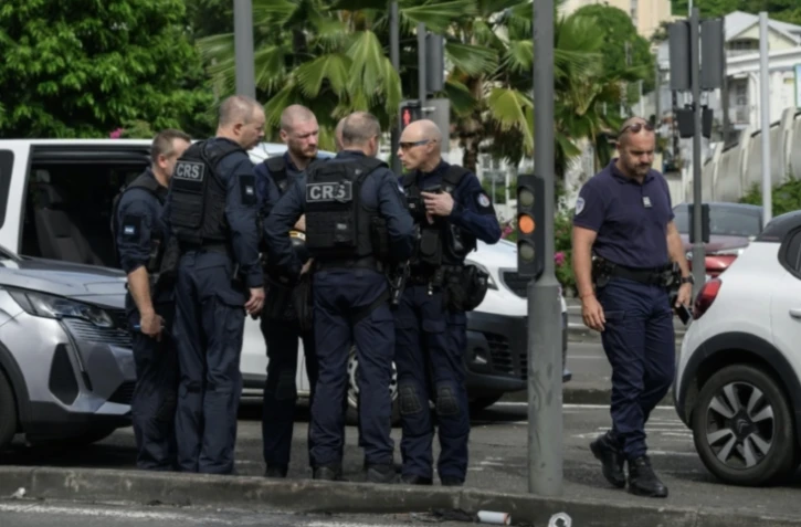 Des CRS et des gendarmes Ă Fort-de-France le 24 septembre 2024, en Martinique
