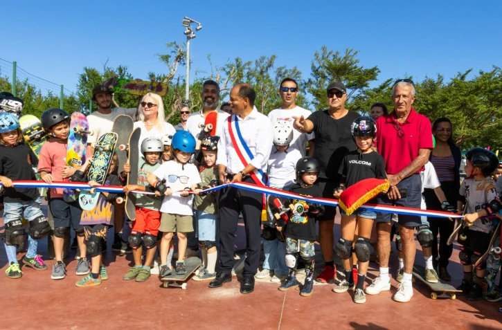 Saint-Paul : inauguration de l'extension du skatepark de La-Saline-les-Bains