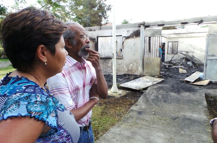 Mairie annexe brûlée