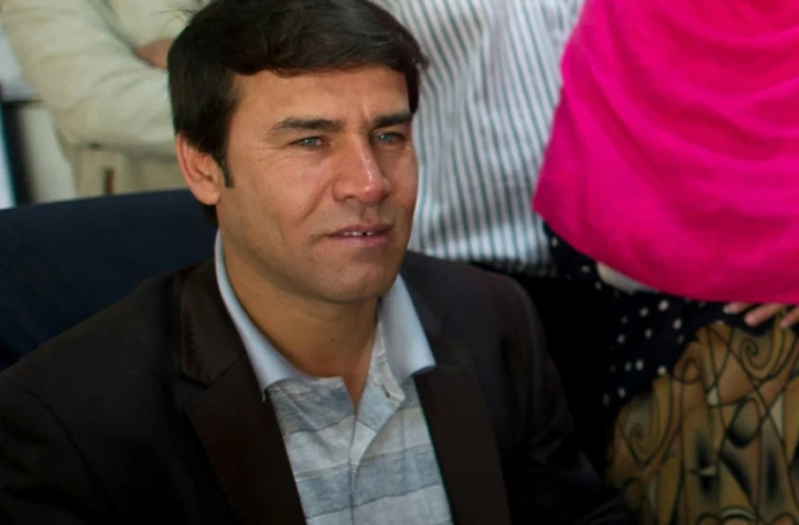 Shah Marai, chef photographe du bureau de l'AFP Ă Kaboul, le 17 avril 2012
