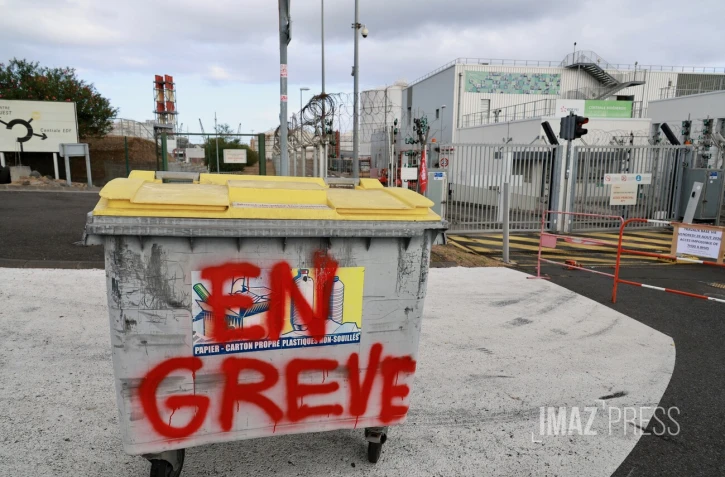greve EDF de la centrale du Port