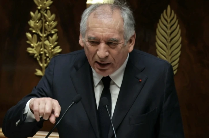 Le Premier ministre François Bayrou prononce son discours de politique générale à l'Assemblée nationale à Paris le 14 janvier 2025 ( AFP / Thomas SAMSON )