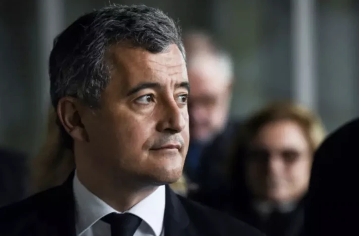 Le ministre de l'Intérieur Gérald Darmanin, le 12 février 2024, à Rennes ( AFP / Sebastien SALOM-GOMIS )