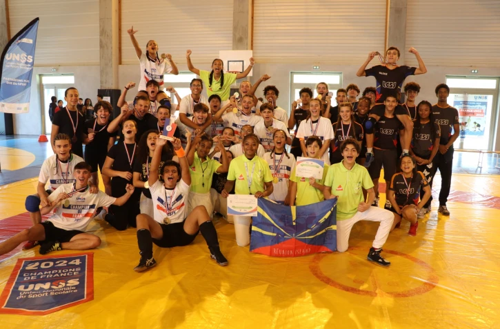 Championnats UNSS de lutte : La Réunion double championne de France