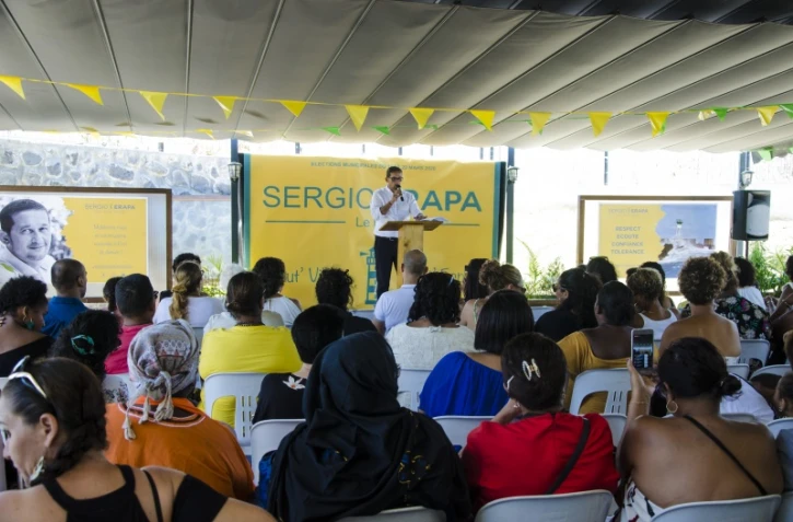 Sergio Erapa, meeting, Le Port, municipales 2020