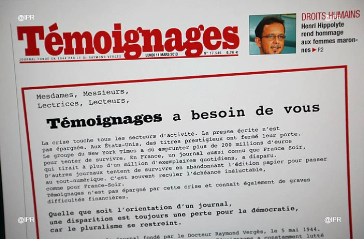 Journal témoignages