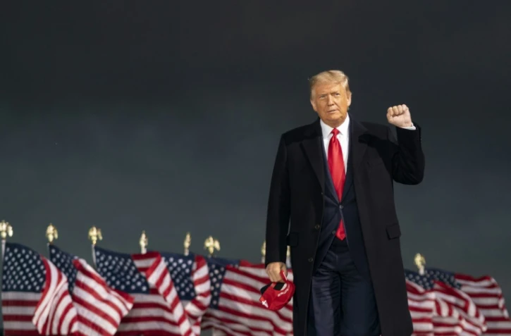 Le président américain Donald Trump à Des Moines, le 14 octobre 2020, dans l'Iowa