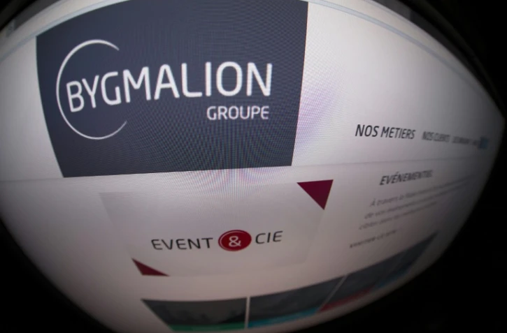 Le logo de la société de communication Bygmalion et de sa filiale événementielle Event and Cie, sur la page d'accueil du site le 20 mai 2014 à Paris