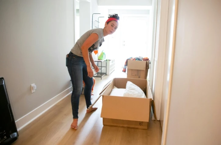 Kyala Brown emménage dans sa nouvelle maison à El Cerrito, en Californie, le 11 septembre 2020 