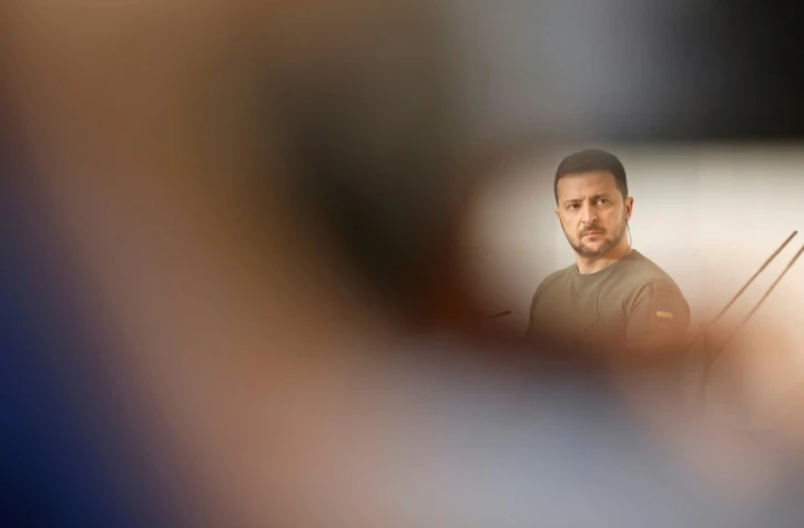 Le président ukrainien Volodymyr Zelensky, le 27 mai 2024 à Madrid