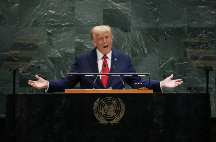 Donald Trump à la tribune des Nations Unies le 23 septembre 2025