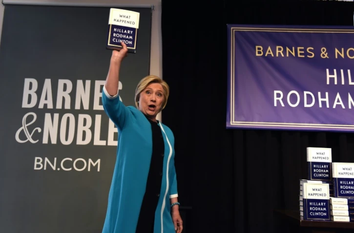 Hillary Clinton présente son livre "What happened" à New York le  12 septembre  2017