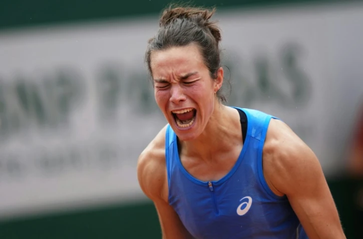 La Française Loïs Boisson, qualifiée pour les 8e de finale de Roland-Garros, après son succès face à sa compatriote Elsa Jacquemot, le 31 mai 2025