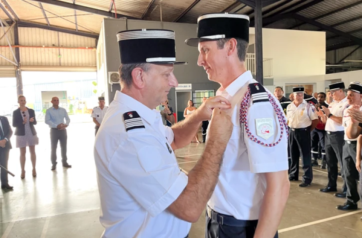 Capitaine Gilles Turpin, nouveau chef du centre d’incendie et de secours de Saint-Louis