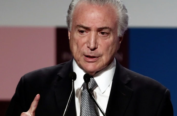 Le président brésilien Michel Temer, le 4 avril 2017 à Sao Paulo