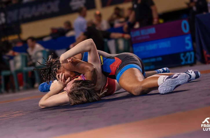 Championnats de France de lutte séniors : Clacidy Dubary Sitouze remporte sa première médaille