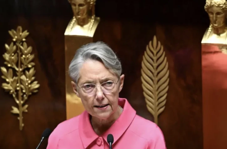 Elisabeth Borne à l'Assemblée nationale, le 23 octobre 2023 à Paris ( AFP / Bertrand GUAY )
