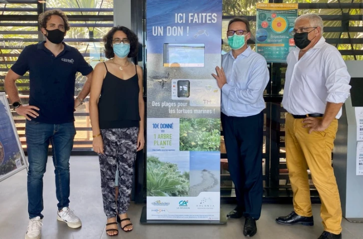 Kélonia : une borne de dons digitale installée au centre de soins 