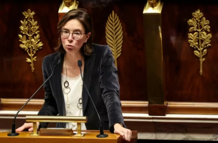 La ministre des Comptes publics, Amélie de Montchalin, à l'Assemblée nationale le 13 janvier 2026. ( AFP / Ludovic MARIN )