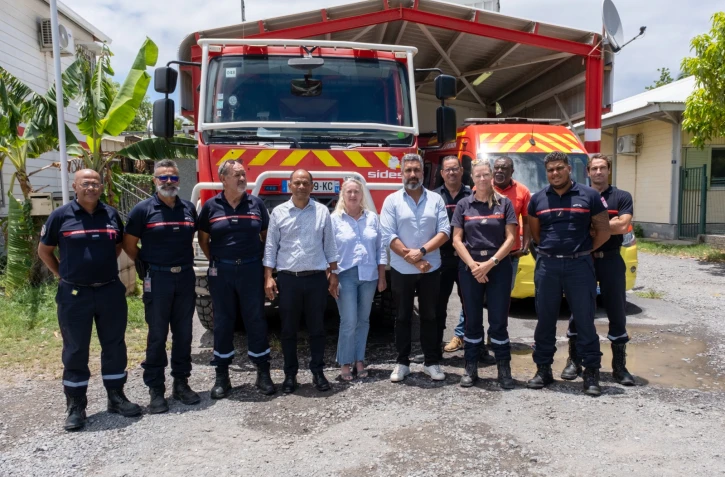 Débrayage des pompiers de Saint-Paul
