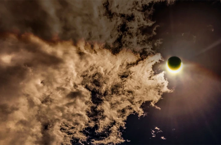 L\'éclipse vue par Stéphane Moser