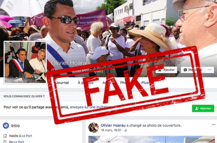 Le faux profil du maire du Port sur Facebook