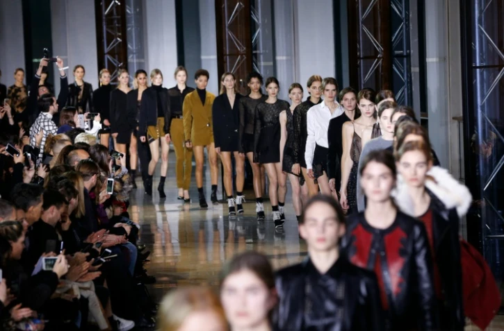 Défilé Anthony Vaccarello, le 1er mars 2016 à Paris
