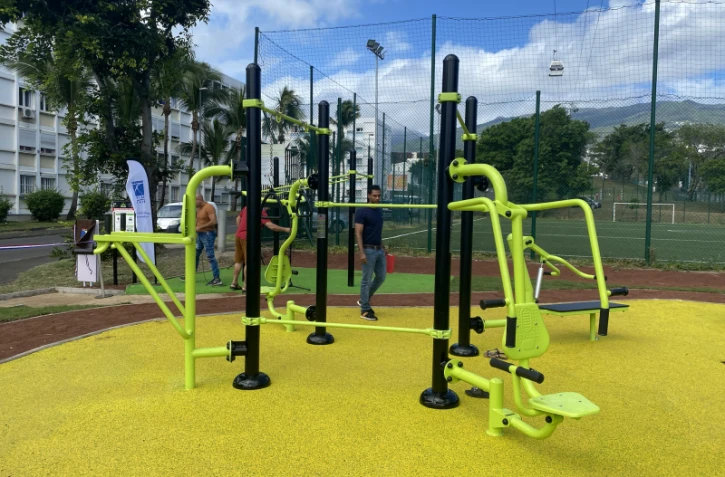 Saint-Denis : inauguration de deux aires de fitness à Primat et au Chaudron 