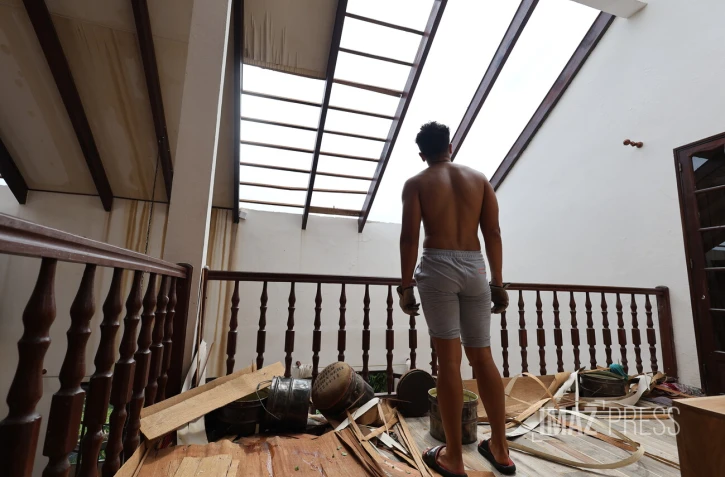 approche du cyclone Garance 