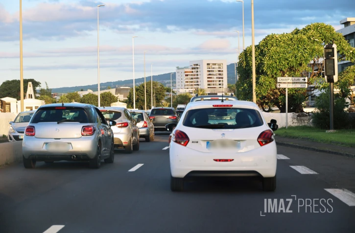 embouteillages vers l'Est 