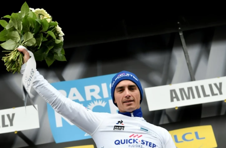 Julian Alaphilippe, vainqueur pour la première fois d'une étape en Grand Tour lors de la Vuelta 2017, ici lors de Paris-Nice, le 6 mars 2017